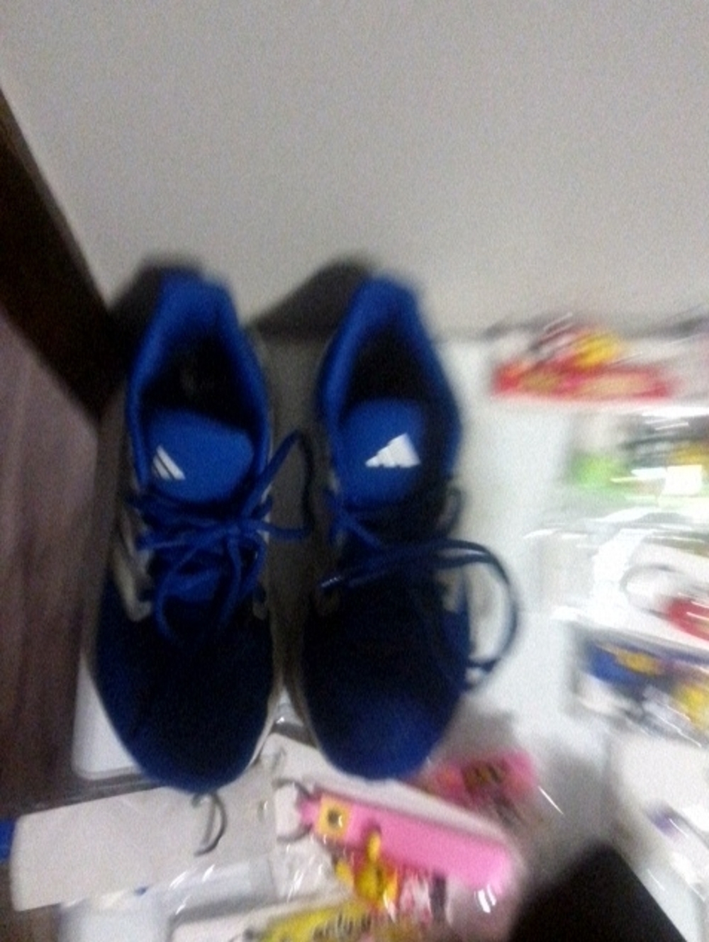 adidas Kids Royal Blue Lace-Up Sneakers